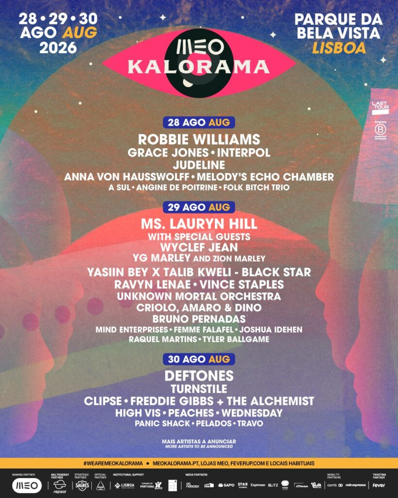 Cartaz Oficial MEO Kalorama'26